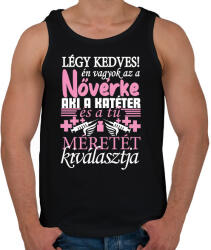 printfashion Légy kedves a Nővérkével! - Férfi atléta - Fekete (16516185)