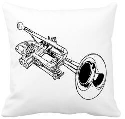 printfashion trombita - Párnahuzat, Díszpárnahuzat - Fehér (8466050)