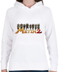 printfashion Metin2 - Női kapucnis pulóver - Fehér (2083683)