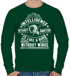 printfashion Eltökélt - Férfi pulóver - Sötétzöld (149643)