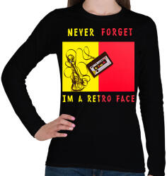 printfashion never forget2 - Női hosszú ujjú póló - Fekete (1710883)