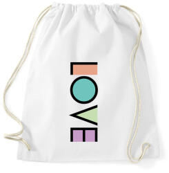 printfashion LOVE - Sportzsák, Tornazsák - Fehér (260587)