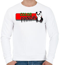 printfashion Color panda android game - Férfi pulóver - Fehér (335039)