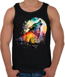 printfashion Farkas - Férfi atléta - Fekete (16123674)