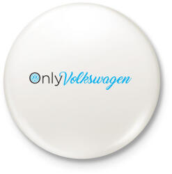 printfashion OnlyVolkswagen - Kitűző, hűtőmágnes - Fehér (16750541)