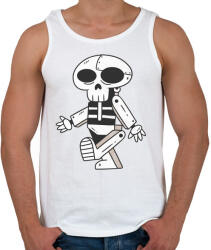 printfashion Robot-koponya - Férfi atléta - Fehér (4758564)