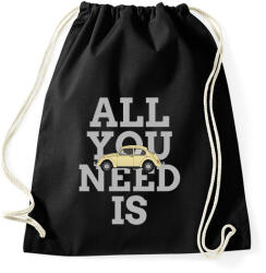 printfashion All you need is Beetle - Sportzsák, Tornazsák - Fekete (9954417)