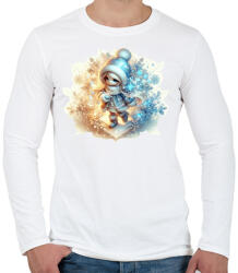 printfashion Téltündér - Férfi hosszú ujjú póló - Fehér (15126508)