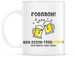 printfashion Nem iszom több sört, csak annyit, mint eddig - Bögre - Fehér (2682230)