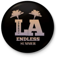 printfashion los angeles california - Kitűző, hűtőmágnes - Fekete (4393372)