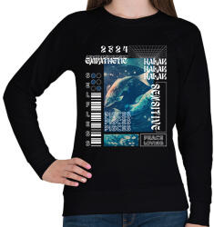 printfashion Pisces - Streetwear style - Női pulóver - Fekete (15697774)