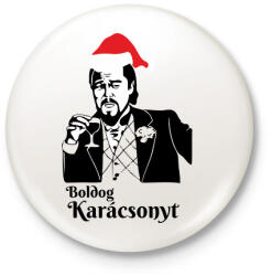 printfashion Boldog karácsonyt Leonardo DiCaprio - Kitűző, hűtőmágnes - Fehér (11469461)