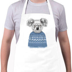 printfashion Winter koala - Kötény - Fehér (4901948)