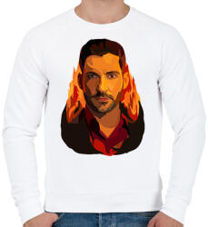 printfashion Lucifer - Férfi pulóver - Fehér (2748749)