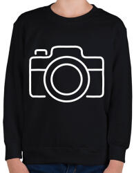 printfashion fényképezőgép - Gyerek pulóver - Fekete (7287658)