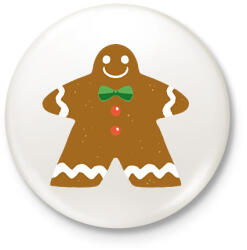 printfashion Mézeskalács - Kitűző, hűtőmágnes - Fehér (15293946)