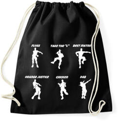 printfashion Fortnite Dance - Sportzsák, Tornazsák - Fekete (928536)