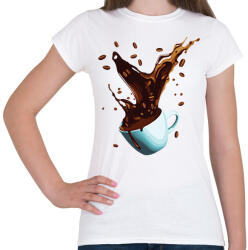 printfashion Kávé robbanás - Női póló - Fehér (13879832)