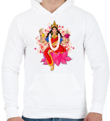 printfashion lakshmi art polo - Férfi kapucnis pulóver - Fehér (14386041)
