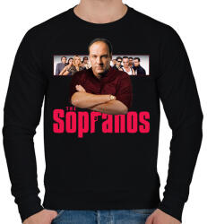 printfashion Tony Soprano - Férfi pulóver - Fekete (5432030)
