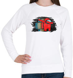 printfashion Impostor Dab - Among us - Női pulóver - Fehér (4002457)