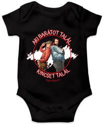 printfashion Aki barátot talál - Baba Body - Fekete (9829532)