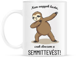 printfashion Nem vagyok lusta - Lajháros - Bögre - Fehér (6593422)