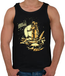 printfashion Amerikai asztronauta - Férfi atléta - Fekete (127189)