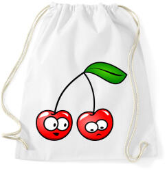 printfashion Cseresznyepár - Sportzsák, Tornazsák - Fehér (10698501)