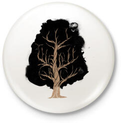 printfashion Let the tree grow - Kitűző, hűtőmágnes - Fehér (3074745)