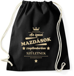 printfashion Az igazi Mazdások - Hónappal - Sportzsák, Tornazsák - Fekete (7200957)