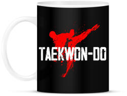 printfashion Taekwon-do - Bögre - Fekete (8467754)