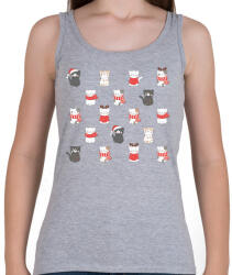 printfashion Sok cica kis helyen - Női atléta - Sport szürke (5465752)