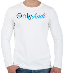printfashion OnlyAudi - Férfi hosszú ujjú póló - Fehér (16747876)