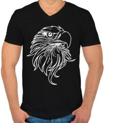 printfashion sas - Férfi V-nyakú póló - Fekete (7268212)