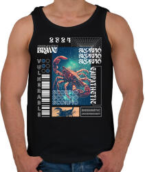 printfashion Scorpio - Streetwear style - Férfi atléta - Fekete (15695554)