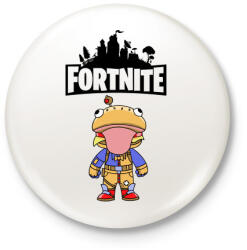 printfashion Fortnite Beef Boss - Kitűző, hűtőmágnes - Fehér (3081831)