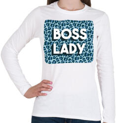 printfashion Boss lady - Női hosszú ujjú póló - Fehér (6383645)