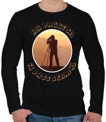 printfashion szenvedélyem a fényképezés - Férfi hosszú ujjú póló - Fekete (1849682)