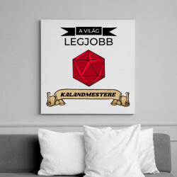 printfashion A Világ Legjobb Kalandmestere (Fekete) - Vászonkép - Fehér (6632172)