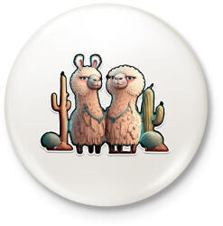 printfashion BETTER together - I Love You - cuki szerelmes lámás minta - Kitűző, hűtőmágnes - Fehér (11856146)