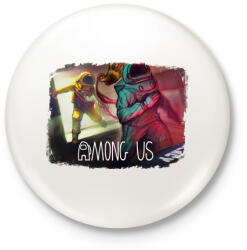 printfashion Among Us - Kitűző, hűtőmágnes - Fehér (4594581)
