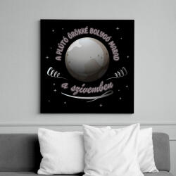 printfashion Bolygó marad a szívemben - Vászonkép - Fekete (9727849)