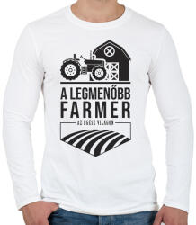 printfashion Traktorosoké a világ - Férfi hosszú ujjú póló - Fehér (2166607)
