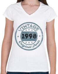 printfashion 1998 - Női V-nyakú póló - Fehér (12168897)