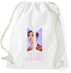 printfashion BTS Jimin - Sportzsák, Tornazsák - Fehér (1970460)