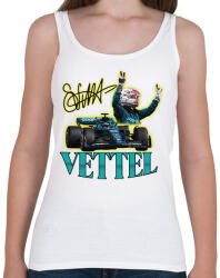 printfashion Vettel F1 - Női atléta - Fehér (11968881)