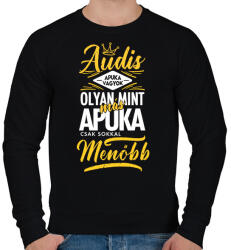 printfashion Audis apuka - Férfi pulóver - Fekete (4449217)