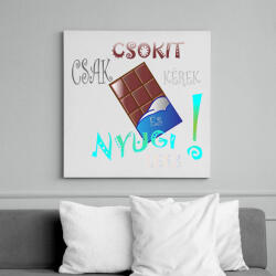 printfashion csoki - Vászonkép - Fehér (10950998)