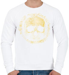 printfashion Koponya - Férfi pulóver - Fehér (4074894)